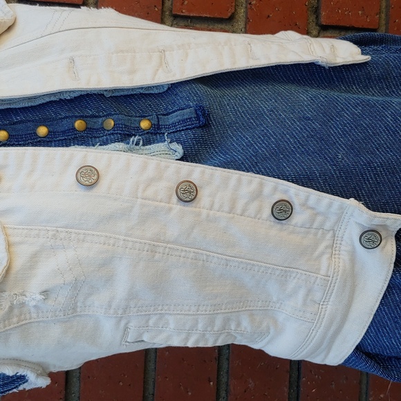 American Rag Denim Vest in Off White Cream Women's Small - Picture 4 of 12